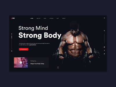 Rio - Gym & Fitness WebSite