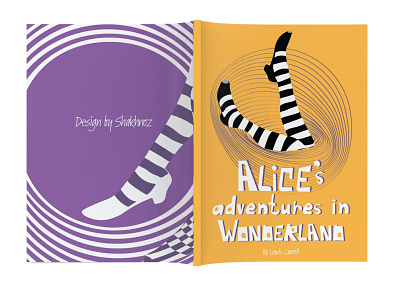 Alice's Book book cover editorial illustration illustrator merchandise design typography