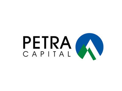 Petra Capital Logo brand corporate corporate identity finance logo logo design stock broker symbol