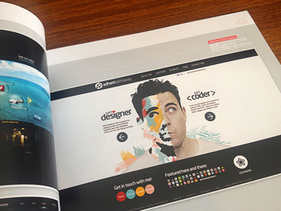 Featured in Web Design Gallery Book book book feature portfolio published