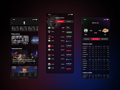 NBA App Concept