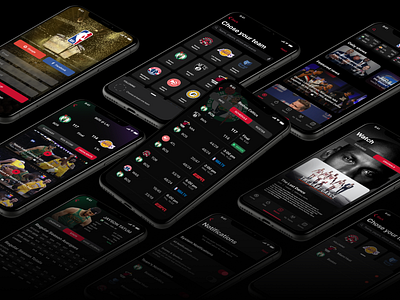 NBA App — New experience of watching games app design minimal nba ui ux