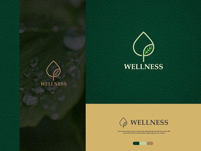 Wellness logo logomark