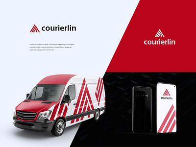 Courierlin delivery company logo.