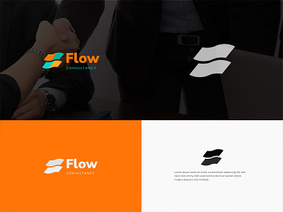 Flow is a modern marketing consultancy logo. clean design