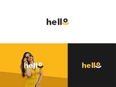 Hello fashion clothing line logo design letter logo