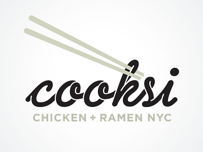 Chicken & Ramen logo restaurant typography