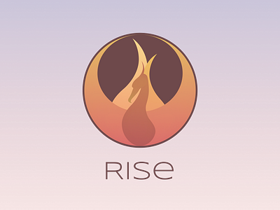 Rise bird brand design circle logo icon icon design identity design illustration logo phoenix