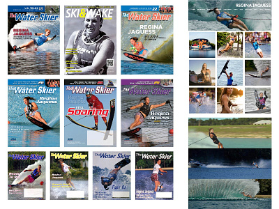 pro athlete athlete branding design gold medal magazine cover pro athlete waterskiing web website design