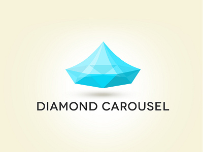 Diamond Carousel Logo 360 degree photography blue carousel diamond logo