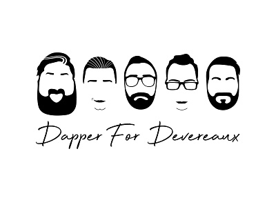 Dapper For Devereaux band illustration logo