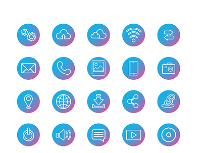 Icons Design for App app design icons ui ux