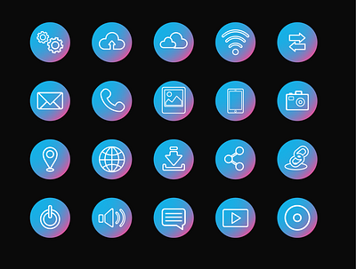 Icons Design for App app design icons ui ux