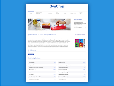 Design for Scientific Research website