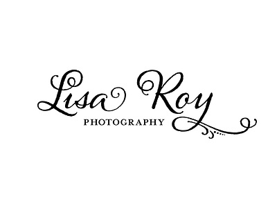 Logo work black and white brand branding id identity lisa logo photography script scripty typography