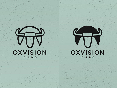 Oxvision Films animal brand bull film icon id identity logo movie ox vision