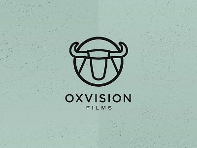 Oxvision Films animal brand bull eye film gotham icon identity logo ox trade gothic vision