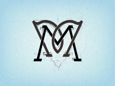 MM - Sketch 3 alphabet concept id letterform logo m mm monogram sketch type typography