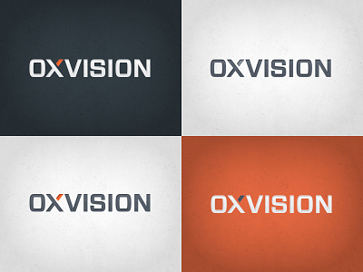 Oxvision Logo Concept 3 concept logo logo design minimal ox slab slab serif wordmark