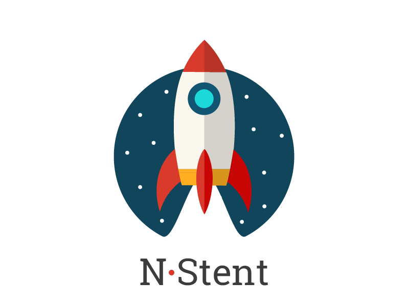 NStent Rocket after effects animation animation after effects branding design flat illustration illustrator logo motion design