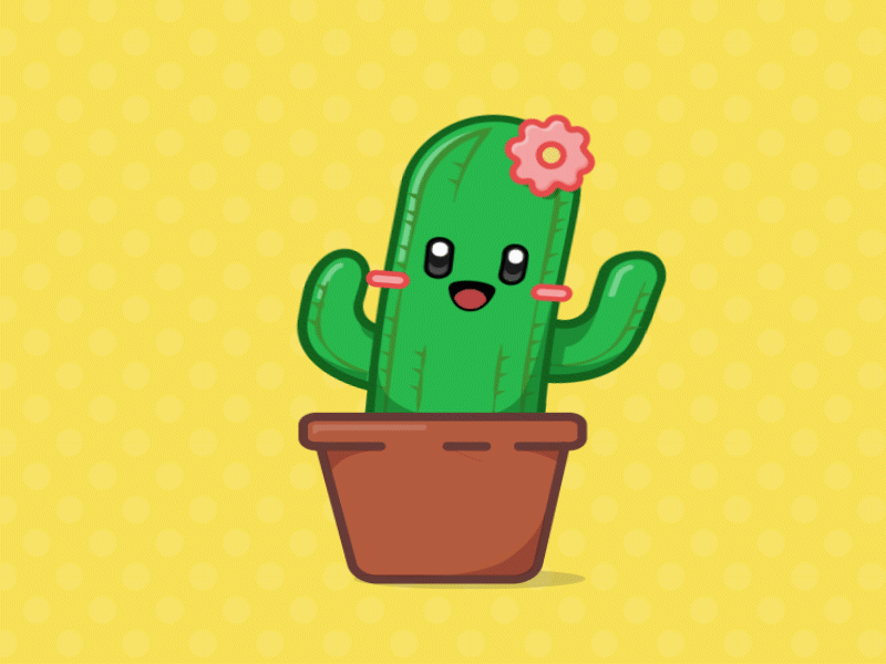 Dancing Cactus after effects animation animation after effects branding design flat illustration illustrator motion design photoshop