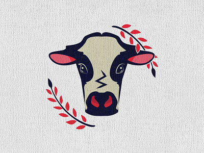 Animorphism branding color cow design illustration illustrator logo logotype rabbit vector