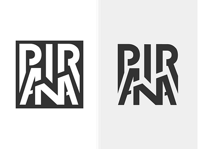 Pirana v2 branding design future logo illustration illustrator logo logotype minimal vector