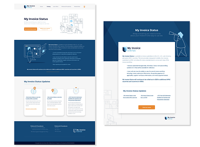 Web design for Invoice status app branding design flat graphic design graphicdesign logo ui vector web website