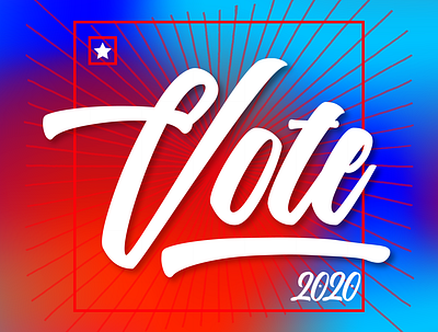 VOTE biden election type typography art vote voter