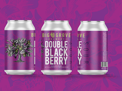 "Double Blackberry" Can Label Design