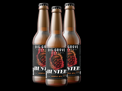 "Buster" Bottle Label Design