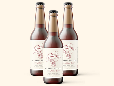 "Cherry Pie" Bottle Label Design