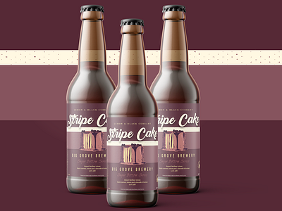 "Stripe Cake" Bottle Label Design