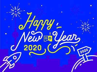 ✨Happy New Year ✨ 2020 berlin digital handmade happy new year illustration rebranding taikonauten
