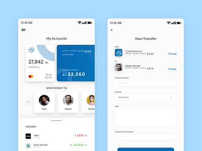 #Concepts - Online Banking App Concept app bank design finance minimal ui ux xd