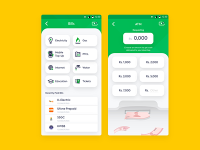 Cash App - Make transactions from your phone android app cash design finance minimal ui ux xd
