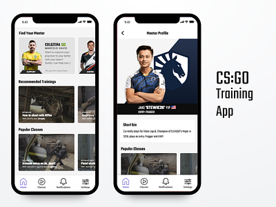 CS:GO Training App Concept concept counter strike global offensive user experience user interface