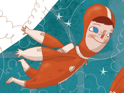 Spaceboy boy childrensillustration illustration space stars
