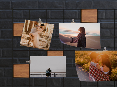 Mood Board Flyer  Picture Mockup Free