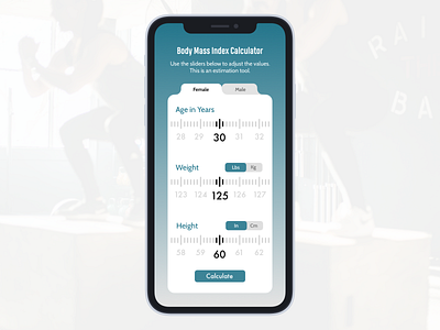 BMI Calculator app application ui bmi daily challange daily ui daily ui 004 dailyui dailyui004 dailyuichallenge dailyuico design fitness health sketch sketchapp ui