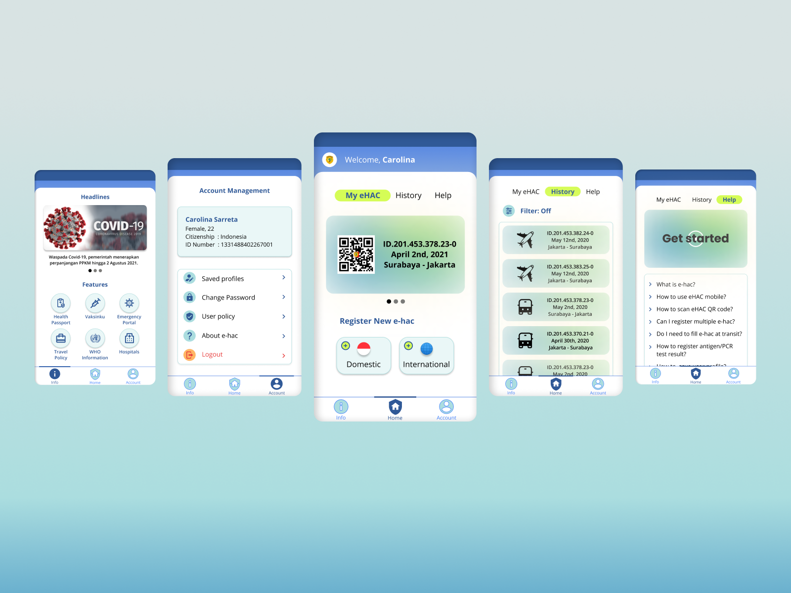 eHAC Mobile Design Revamp by Ichwan Satria on Dribbble