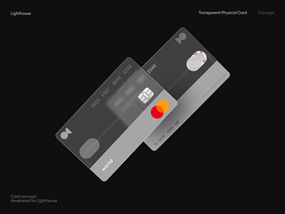 Lighthouse Credit Card card cards clean credit card credit cards creditcard graphicdesgin minimal