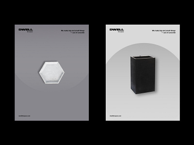 DWELL branding clean graphicdesgin minimal poster