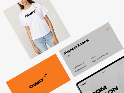 OWAY branding clean graphicdesgin minimal