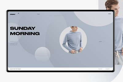 OWAY branding clean graphicdesgin minimal web