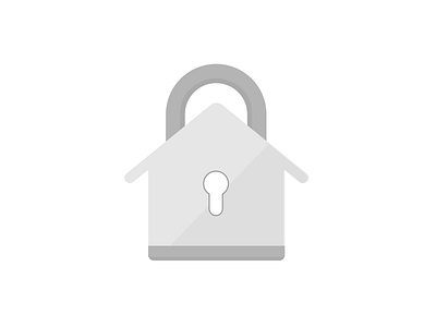 Houselock house icon lock
