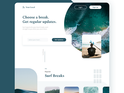 Surf Report Website Concept