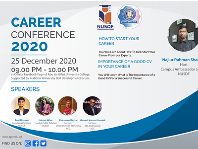 Career Conference 2020 Event design event banner