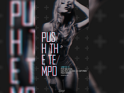 Push The Tempo - Club Flyer 3d club flyer flyer photoshop template template