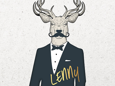 Lenny deer illustration